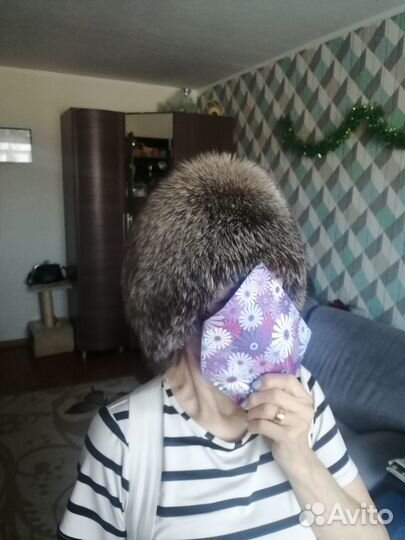 Шапка женская чернобурка