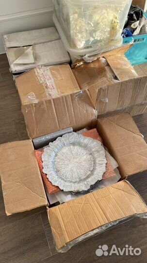 Подстановочная сервировочная тарелка серебро