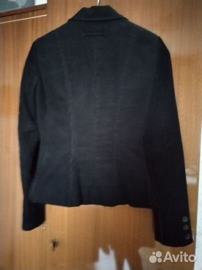 Пиджак женский вельвет, в мелкий рубчик