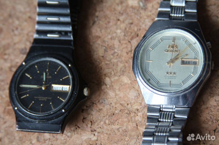 Часы омега, ориент Япония мужские