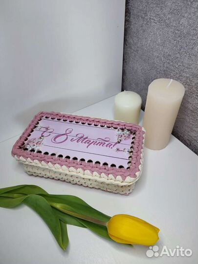 Корзина подарок на 8 марта