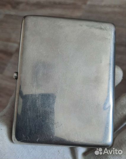 Серебряный царский портсигар с вензелем 84 проба