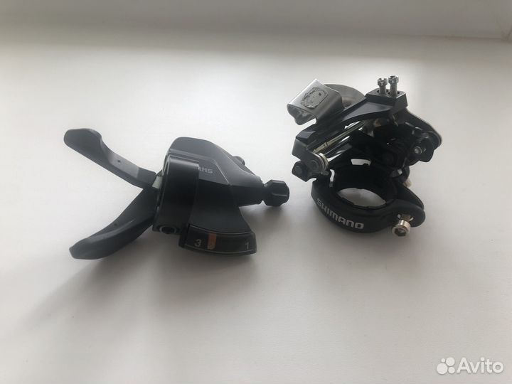 Передний переключатель shimano. Комплект
