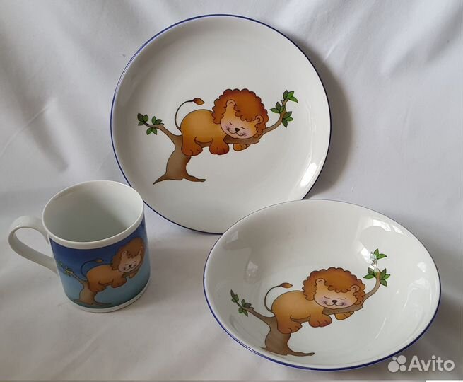 Набор детской посуды фарфор Leander Чехия