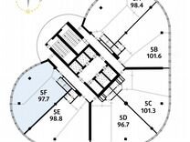 Офис в Бизнес-центре класса А - 97,7 кв.м