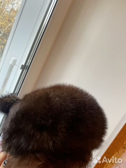 Женская шапка норка