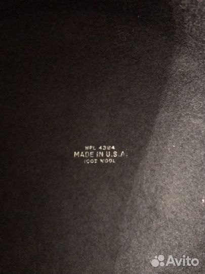 Шляпа черная, фетр, США