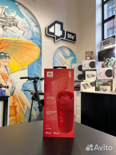 Акустика портативная JBL Flip 6 (красный)
