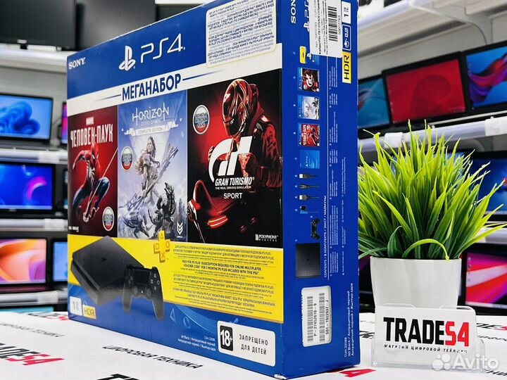 PS4 Slim 1000GB 2208B в Идеальном состоянии