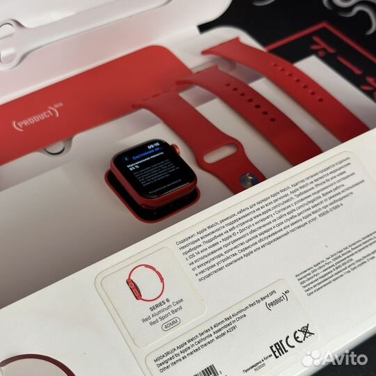 Часы apple watch 6 40mm Red