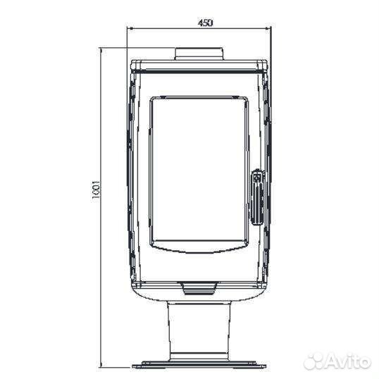 Печь-камин чугунная Plamen Aria (Хорватия)