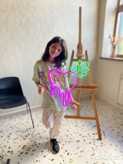 Мастер-класс на праздник по неоновым вывескам