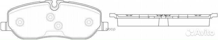 Колодки тормозные land rover discovery III 04