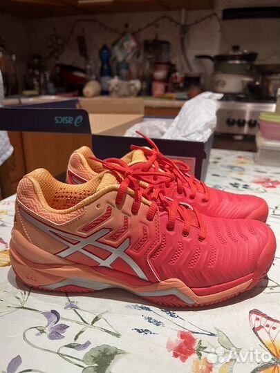 Обувь для тенниса asics gel resolution 7 clay