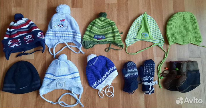 Шапочки на 6-12 месяцев