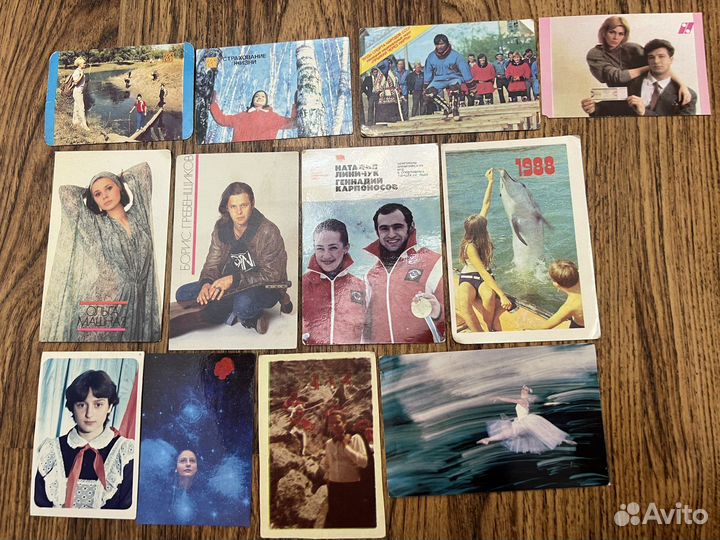 12 шт календари советские люди