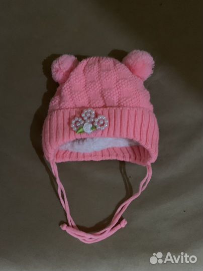 Шапка для девочки зима