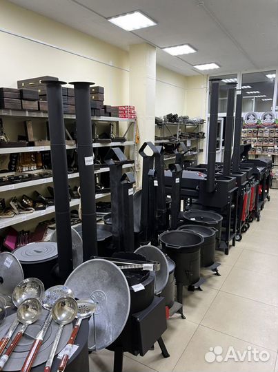 Печь под казан с дверцей под казан 6 литров