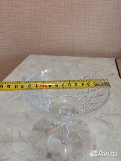 Ваза для фруктов, конфет хрустальная