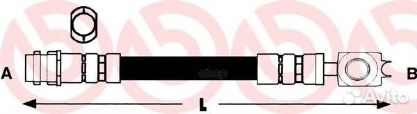 Шланг тормозной передн. audi A3 (8L1) 09/96-06
