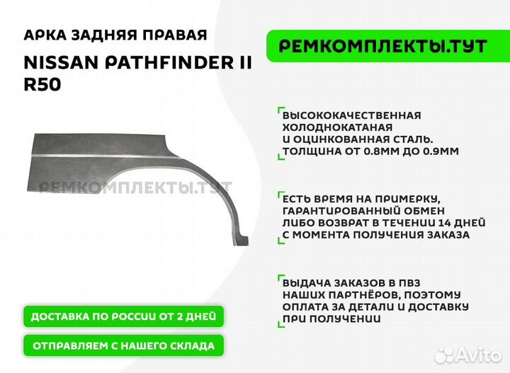Арка задняя Nissan Pathfinder 2 R50 правая