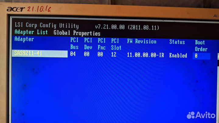 Raid-Контроллер SAS LSI 9211-4i