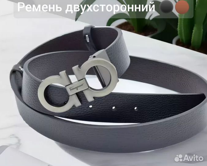 Ремень Salvatore Ferragamo натуральная кожа люкс