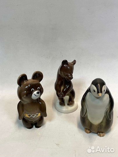Статуэтки Олимпийский мишка и др