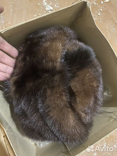 Шапка норковая новая