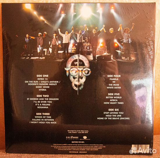 Toto - 35th Anniversary Tour,3 Lp