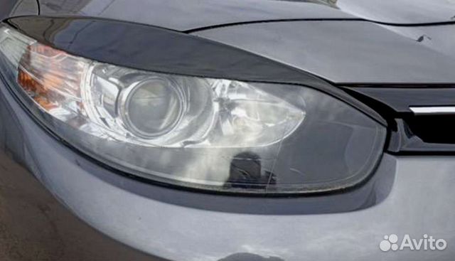 Реснички на фары Renault Fluence