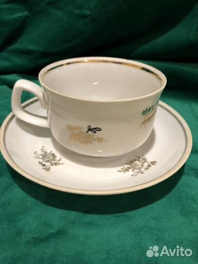 Чашка с блюдцем чайная пара СССР