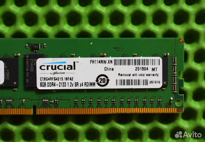 8GB DDR4 ECC micron 2133