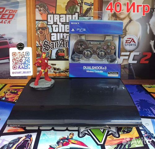 Sony Playstation 3 SuperSlim 500gb 40 Игр