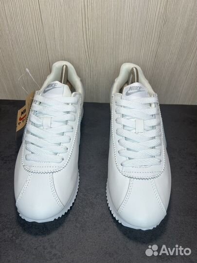 Кроссовки nike cortez white белые кожаные 41-46