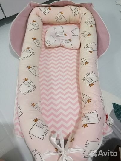 Кокон гнездышко переносной для новорожденных