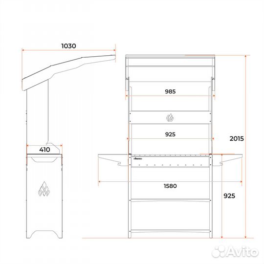 Мангал гриль Gratar