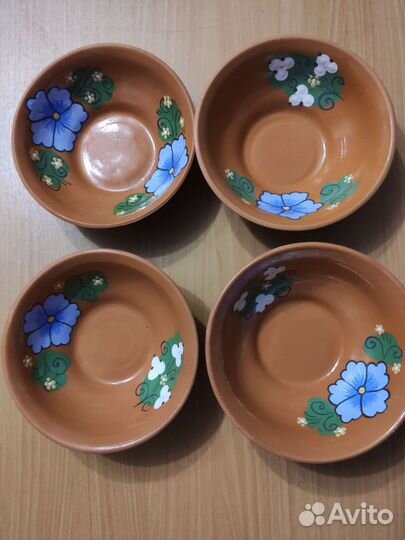 Тарелки глубокие ручной работы