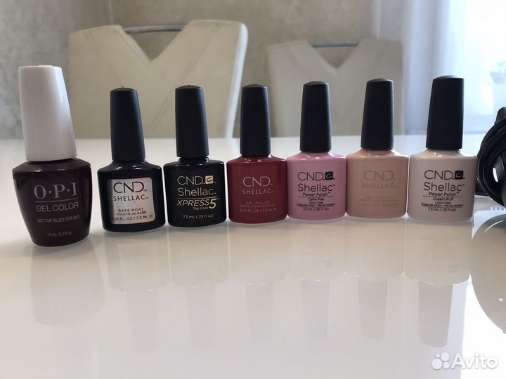 Лампа для ногтей TNL Professional, лаки CND, OPI