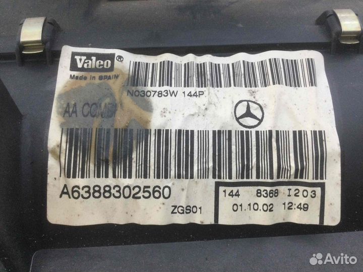 Отопитель в сборе (печка) Mercedes Vito a6388302560 611980