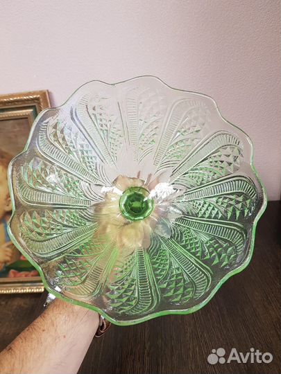 Фруктовница на ножке СССР