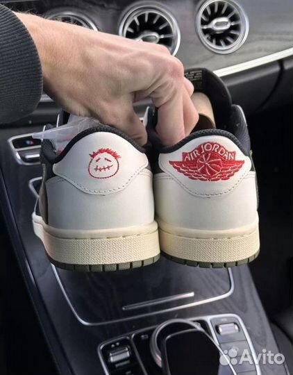 Кроссовки Travis Scott Nike Air Jordan 1 Low Olive