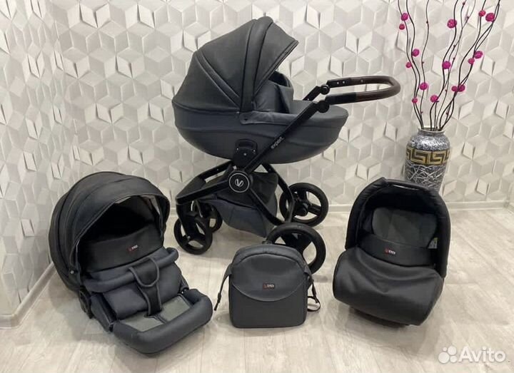 Коляска 3/1 Verdi Expert Black