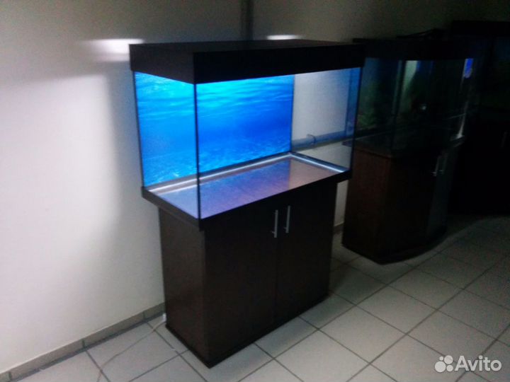Аквариум 220, прямой, биофильтр, тумба, свет, ф
