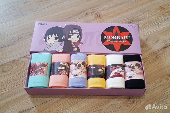 Подарочный набор носков, аниме