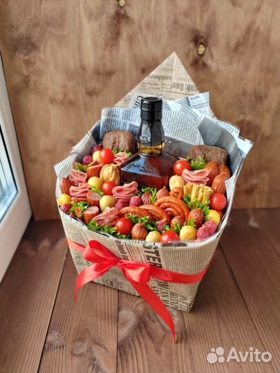 Съедобные букеты для мужчин. Подарок папе, мужу