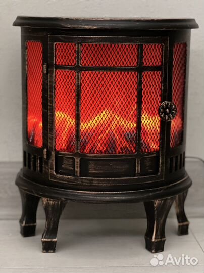 Светильник новогодний камин