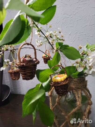 Пасхальный кулич, пасхальный декор, декор на Пасху