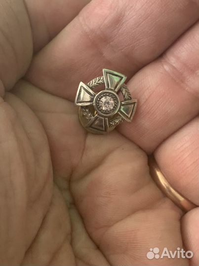 Значок Мальтийский крест