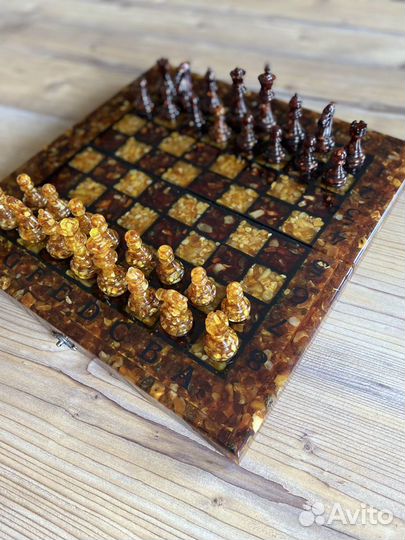 Янтарные Шахматы. Шахматы. Янтарь. 